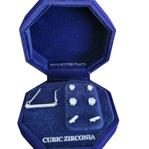 WOMEN'S Cubic Zirconia Necklace & Earrings Pack.